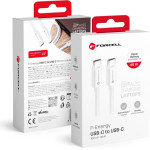 FORCELL F-Energy C338 Cable Type C To Type C Pd QC4.0 3A 60W 1 m white