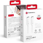 FORCELL F-Energy C338 Cable Type C To Type C Pd QC4.0 3A 60W 1,5 m white