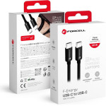 FORCELL F-Energy C338 Cable Type C To Type C Pd QC4.0 3A 60W 3 m black