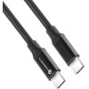 FORCELL F-Energy C391 Cable Type C To Type C Pd QC4.0 5A 100W E-Mark / 4K / Thunderbolt / 20Gbit/s 1 m black