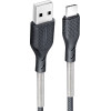 FORCELL F-Energy Carbon CB-02A Cable Usb A To Type C 2,4A 18W 1 m black
