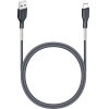 FORCELL F-Energy Carbon CB-02A Cable Usb A To Type C 2,4A 18W 1 m black