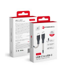 FORCELL F-Energy Carbon CB-02C Cable Type C To Type C Pd QC3.0 5A 60W 1 m black