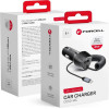 FORCELL F-Energy Carbon CC50-1AC Car Charger Usb A With Cable Type C Pd QC3.0 3A 38W black