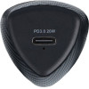 FORCELL F-Energy Carbon CC50-1C Car Charger Type C + Cable Type C To Lightning Pd 3A 20W black