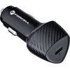 FORCELL F-Energy Carbon CC50-1C Car Charger Type C + Cable Type C To Type C Pd 3A 20W black