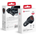 FORCELL F-Energy Carbon CC50-2A Car Charger 2 x Usb A QC3.0 3A 36W black