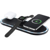 FORCELL F-Energy Ellipse Wireless Charger 3in1 Compatible With Apple Qi Qc 15W black