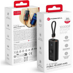 FORCELL F-Energy F10K4 Powerbank Compatible With Apple Watch Pd QC3.0 3A 22,5W 10000 Mah black