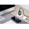 FORCELL F-Energy Gan Iii VT-37 Travel Charger With Display Lcd 2 x Type C + Usb A Pd QC4.0 Sam SFC2.0 3,45A 70W gray