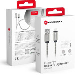 FORCELL F-Energy Metal C236 Cable Usb A To Lightning 2,4A 12W 1 m silver