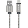FORCELL F-Energy Metal C234 Cable Usb A To Type C QC3.0 2,4A 12W 1 m silver