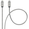 FORCELL F-Energy Metal C239 Cable Type C To Type C Pd QC4.0 5A 100W E-Mark 1 m silver