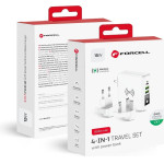 FORCELL F-Energy Multifunctional Charger 15W 4in1 With USB/USB-C socket, Power Bank 8000mAh And Wireless charging