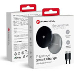 FORCELL F-Energy Smart Charge Qi2 15W Wireless Charger With 150cm Detachable Cable Compatible With Magsafe silver