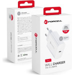 FORCELL F-Energy TFK-TC-25WPd Travel Charger Type C Pd QC4.0 3A 25W white