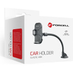 FORCELL F-Grip Carbon Bracket Arm 17 Cm Car Holder For Windshield / Dashboard black