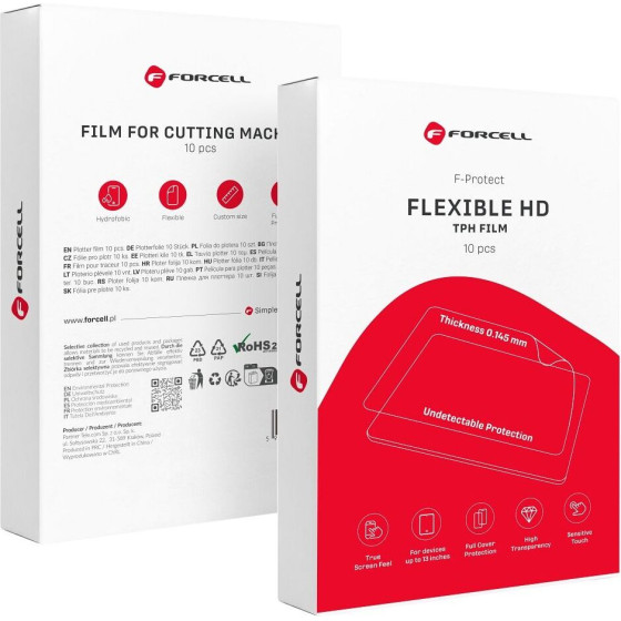 FORCELL F-Protect Flexible Tablet Hd - Tph Film For Smart Cutting Machine For Tablets Max 13'' (10 pcs/set)