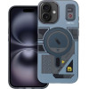 FORCELL F-Protect Levels With Dual Layer 4D technology, Military Drop Tested Compatible With Magsafe For Iphone 16 Plus Cyber grey