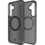 FORCELL F-Protect Levels With Dual Layer 4D technology, Military Drop-Test Compatible For Samsung S25 Plus Smoky black