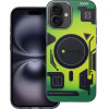 FORCELL F-Protect Levels With Dual Layer 4D technology, Military Drop-Test Compatible With Magsafe For Iphone 16 Plus Cyber green