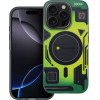 FORCELL F-Protect Levels With Dual Layer 4D technology, Military Drop-Test Compatible With Magsafe For Iphone 16 Pro Cyber green