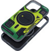 FORCELL F-Protect Levels With Dual Layer 4D technology, Military Drop-Test Compatible With Magsafe For Iphone 16 Pro Max Cyber green