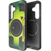 FORCELL F-Protect Levels With Dual Layer 4D technology, Military Drop-Test Compatible With Magsafe For Samsung S25 Cyber green