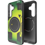 FORCELL F-Protect Levels With Dual Layer 4D technology, Military Drop-Test Compatible With Magsafe For Samsung S25 Cyber green