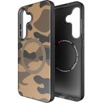 FORCELL F-Protect Levels With Dual Layer 4D technology, Military Drop-Test Compatible With Magsafe For Samsung S25 Desert camo