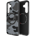FORCELL F-Protect Levels With Dual Layer 4D technology, Military Drop-Test Compatible With Magsafe For Samsung S25 Plus Black camo