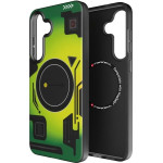 FORCELL F-Protect Levels With Dual Layer 4D technology, Military Drop-Test Compatible With Magsafe For Samsung S25 Plus Cyber green