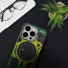 FORCELL F-Protect Levels With Dual Layer 4D technology, Military Drop-Test Compatible With Magsafe For Samsung S25 Plus Cyber green