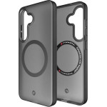 FORCELL F-Protect Levels With Dual Layer 4D technology, Military Drop-Test Compatible With Magsafe For Samsung S25 Smoky black