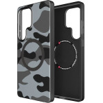 FORCELL F-Protect Levels With Dual Layer 4D technology, Military Drop-Test Compatible With Magsafe For Samsung S25 Ultra Black camo