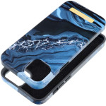 FORCELL F-Protect Mirage Case Compatible With Magsafe For Iphone 14 Plus Ocean marble