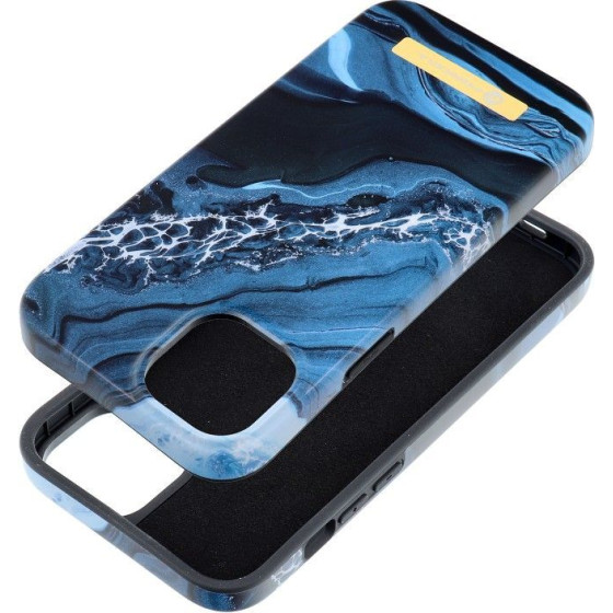 FORCELL F-Protect Mirage Case Compatible With Magsafe For Iphone 15 Plus Ocean marble