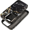 FORCELL F-Protect Mirage, Military Drop-Tested Case Compatible With Magsafe For Iphone 15 Pro Black marble
