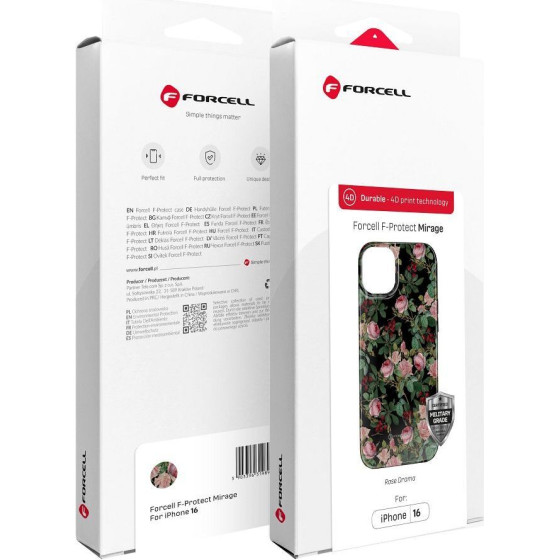 FORCELL F-Protect Mirage, Military Drop-Tested Case Compatible With Magsafe For Iphone 15 Pro Rose drama
