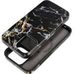 FORCELL F-Protect Mirage, Military Drop-Tested Case Compatible With Magsafe For Iphone 16 Plus Black marble