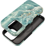 FORCELL F-Protect Mirage, Military Drop-Tested Case Compatible With Magsafe For Iphone 16 Pro Green marble