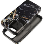FORCELL F-Protect Mirage, Military Drop-Tested Case Compatible With Magsafe For Iphone 16 Pro Max Black marble