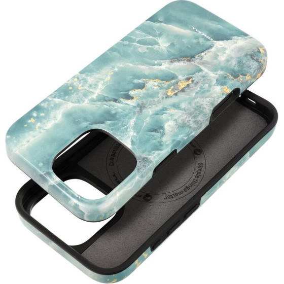 FORCELL F-Protect Mirage, Military Drop-Tested Case Compatible With Magsafe For Iphone 16 Pro Max Green marble