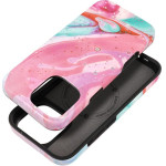 FORCELL F-Protect Mirage, Military Drop-Tested Case Compatible With Magsafe For Iphone 16 Pro Max Pink marble