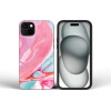 FORCELL F-Protect Mirage, Military Drop-Tested Case Compatible With Magsafe For Iphone 16 Pro Pink marble
