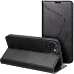 FORCELL F-Protect Rfid Blocker Book Case For Iphone 15 Plus black