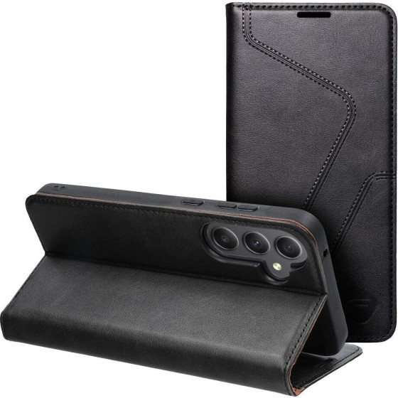 FORCELL F-Protect Rfid Blocker Book Case For Samsung A35 black