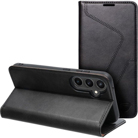 FORCELL F-Protect Rfid Blocker Book Case For Samsung S23 Fe black