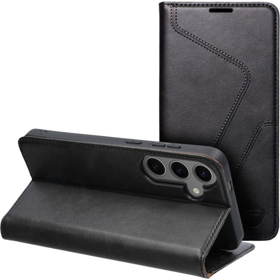 FORCELL F-Protect Rfid Blocker Book Case For Samsung S24 Plus black