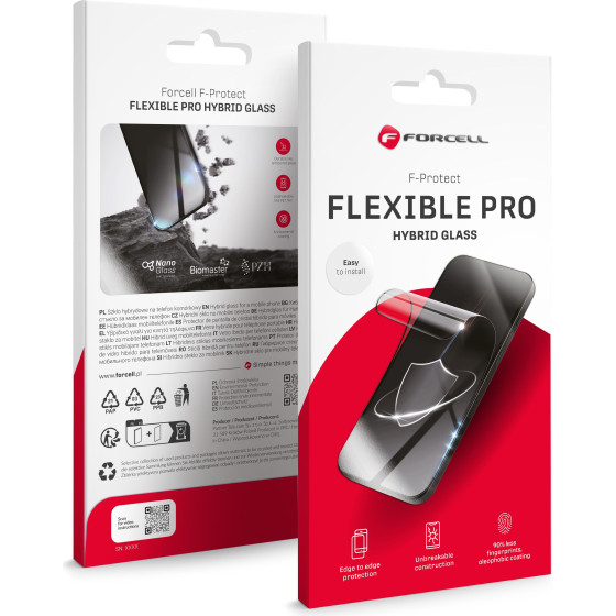 FORCELL Flexible Nano Glass 5D For Iphone 15 black